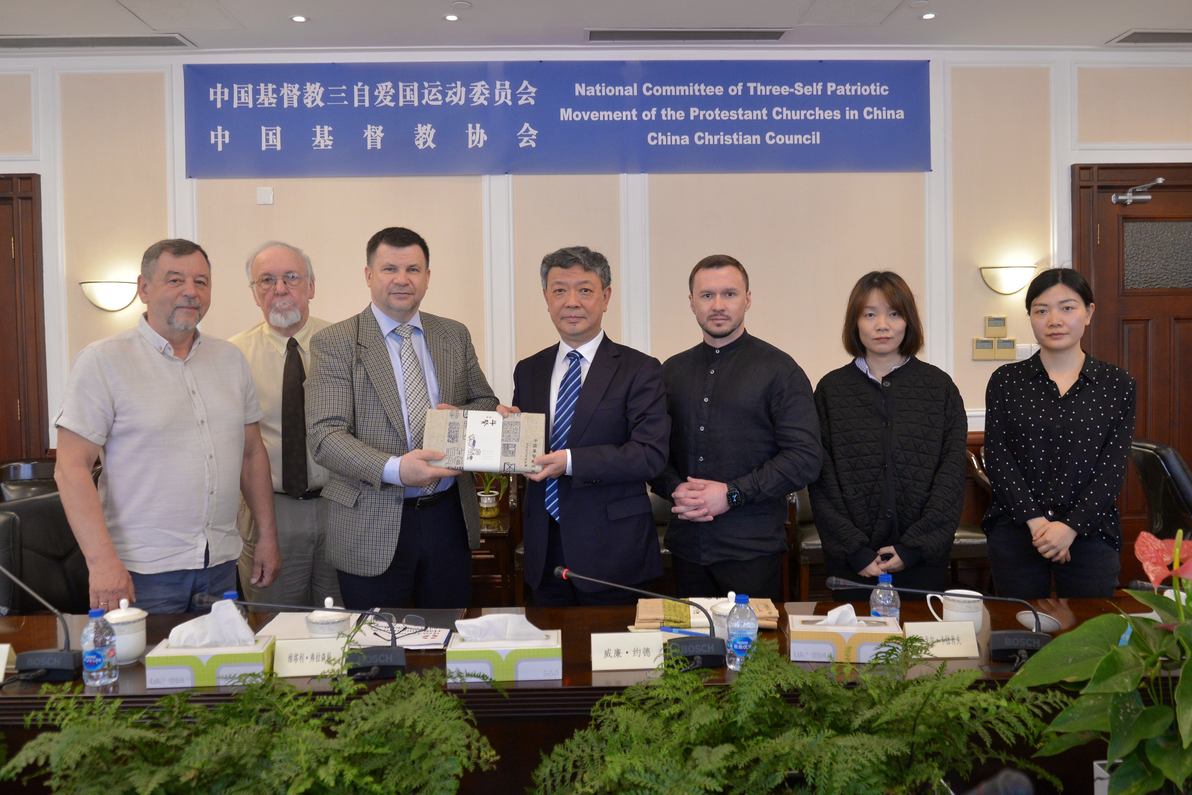 CCC&TSPM Receives a Delegation from Protestant Churches in Russian